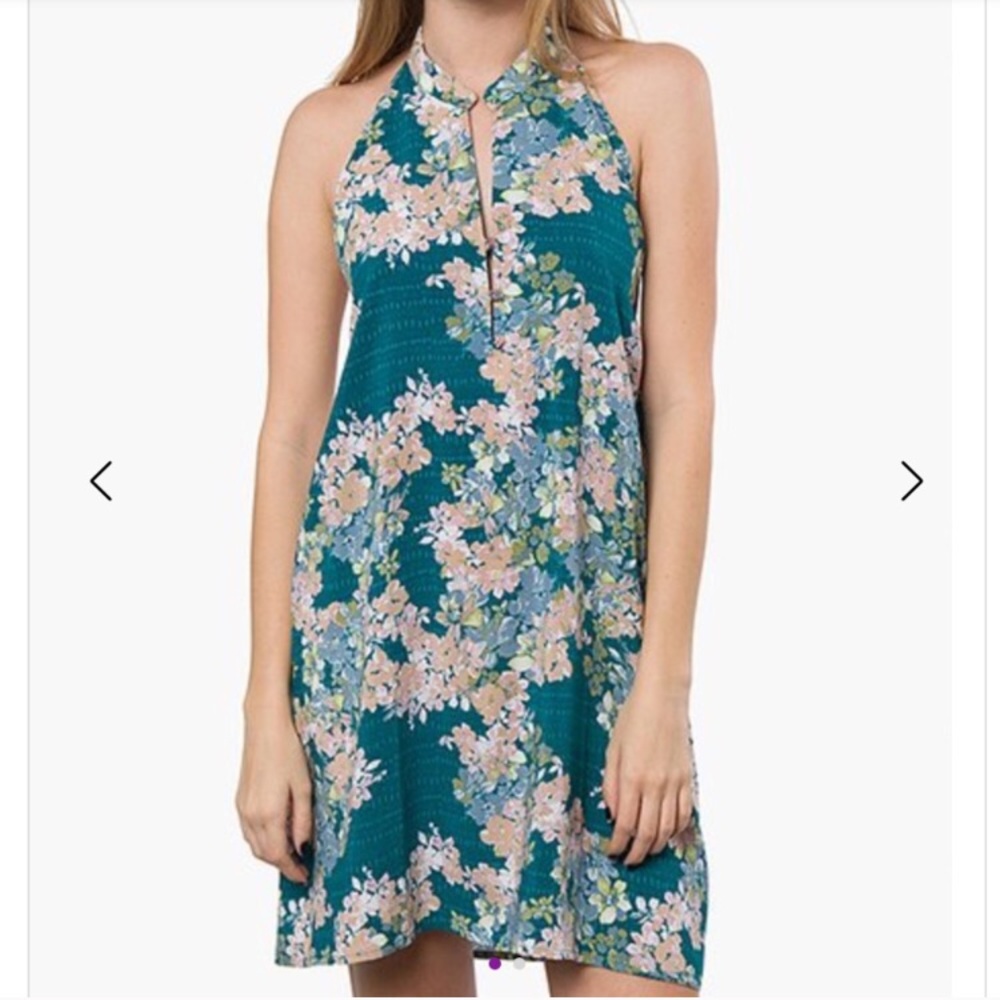 NWT Roxy Wander Notch-Neck Dress - Picture 2 of 4